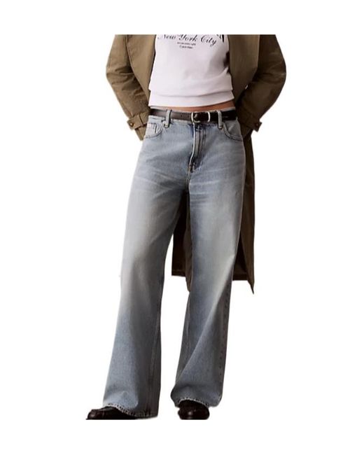 Calvin Klein Gray Calvin Klein 90S Straight-Leg Jeans