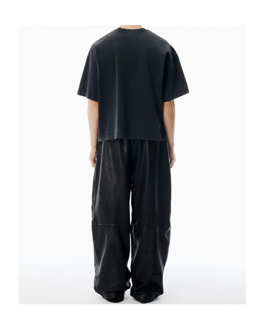 Alexander Wang Black Star Patterned Crewneck T-Shirt for men