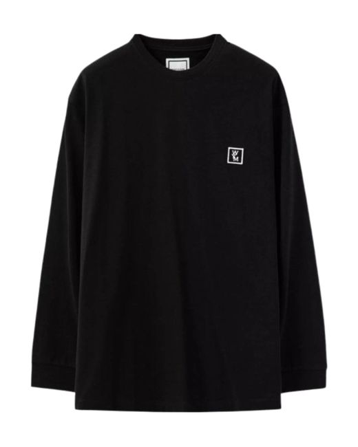 Wooyoungmi Black Logo Back Long Sleeve Sweater for men