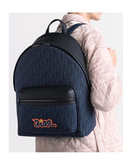 Dior And Kaws Rider 2.0 Zipped Backpack in Blue for Men | Lyst