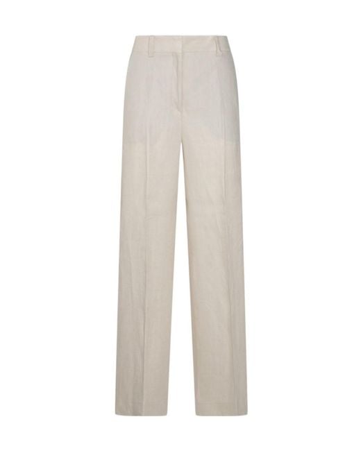 Incotex White Regular-Fit Straight-Leg Pants