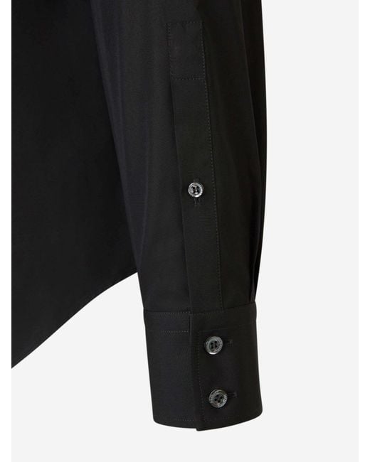 McQueen Black Harness Long Sleeved Shirt for men