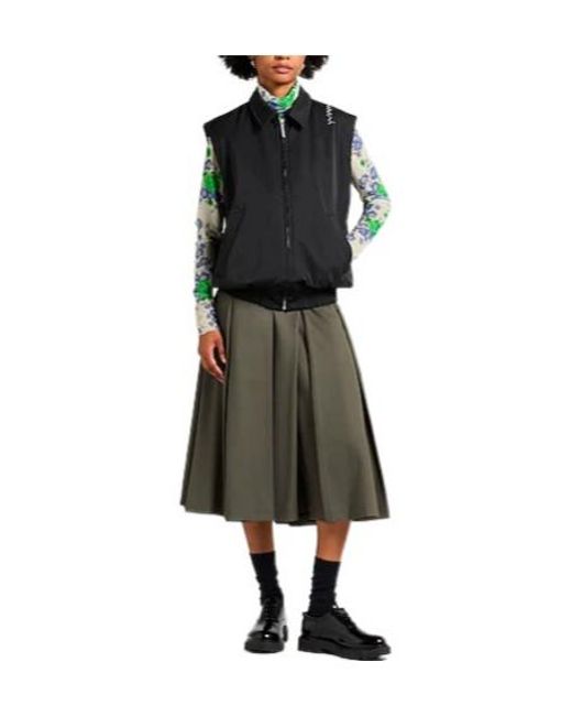 Marni Black Solid-Color Sleeveless Jacket