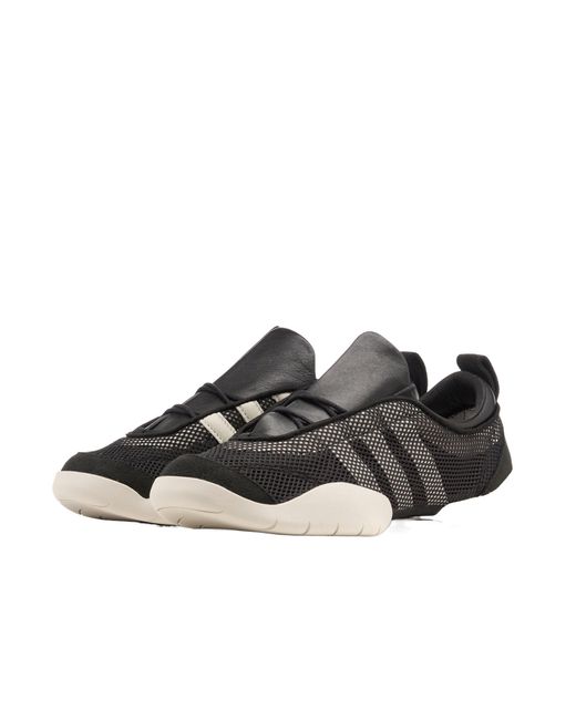 Y-3 Black Regu Lace-Up Sneakers for men