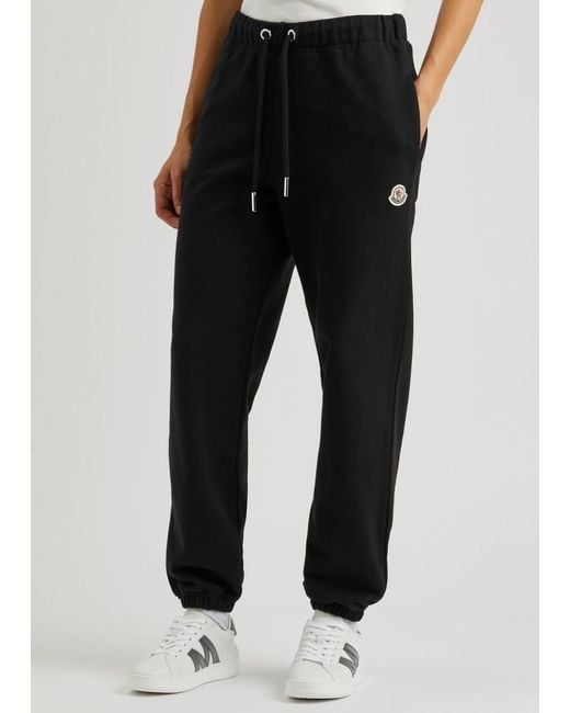 Moncler Black Cotton Sweatpants
