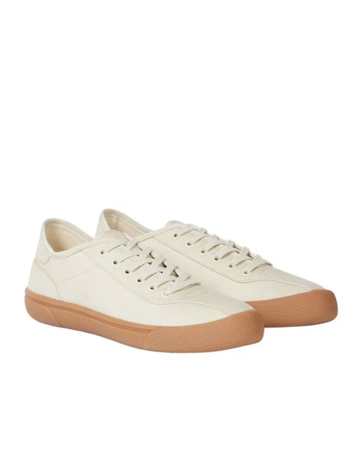 The Row White Round-Toe Low-Top Casual Shoes