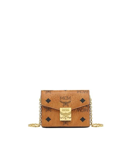 MCM Multicolor Tracy Chain Card Wallet