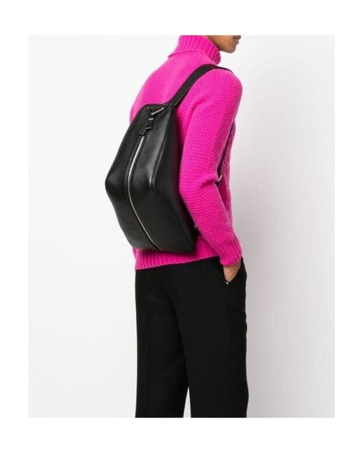 Prada Black Logo Backpack for men