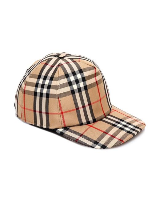 Burberry Natural Vintage Check Baseball Cap
