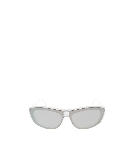 Givenchy White Eyewear Rectangular Frame Sunglasses