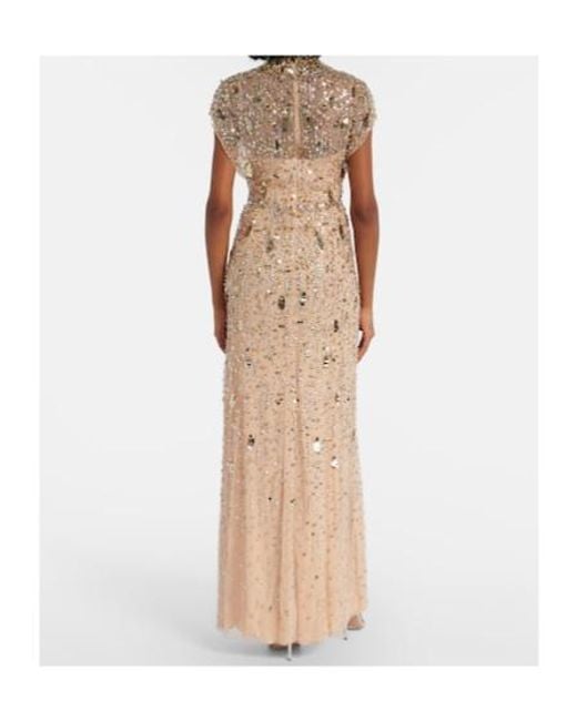 Jenny Packham Natural Sylvie Embellished Gown