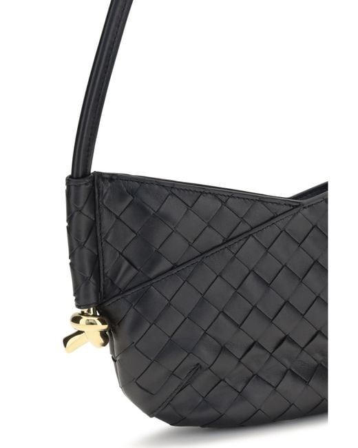 Bottega Veneta Black Mini Solstice Shoulder Bag