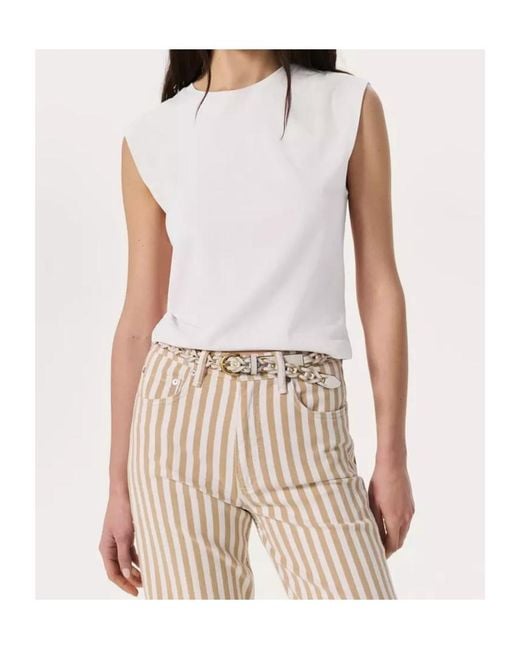 Rag & Bone White Sleeveless Tops
