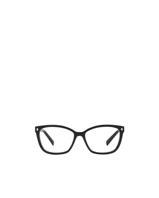 Prada White Eyewear Cat-Eye Frame Glasses