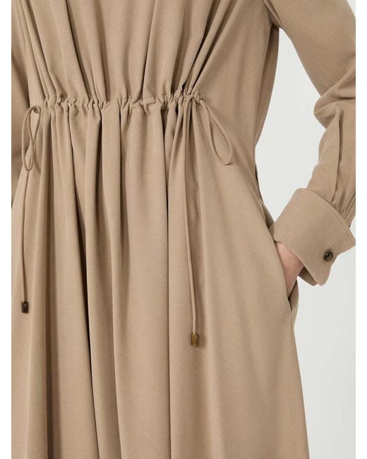 Max Mara Natural Long Sleeve Dress