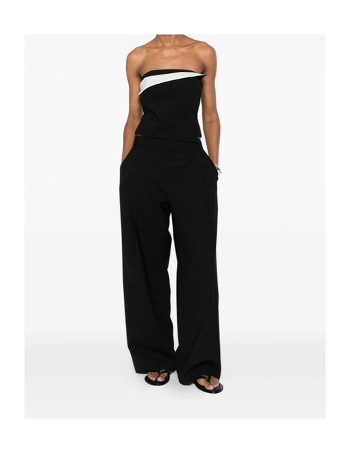 Sir Black Casual Pants With Belt Loops
