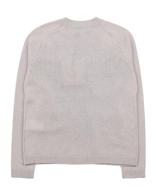 Max Mara White Long-Sleeved Sweater