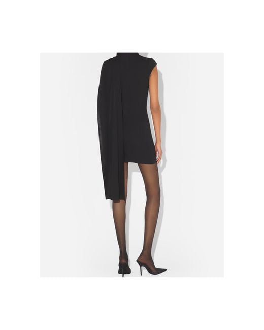 Jean Paul Gaultier Black Short Tapered Dress
