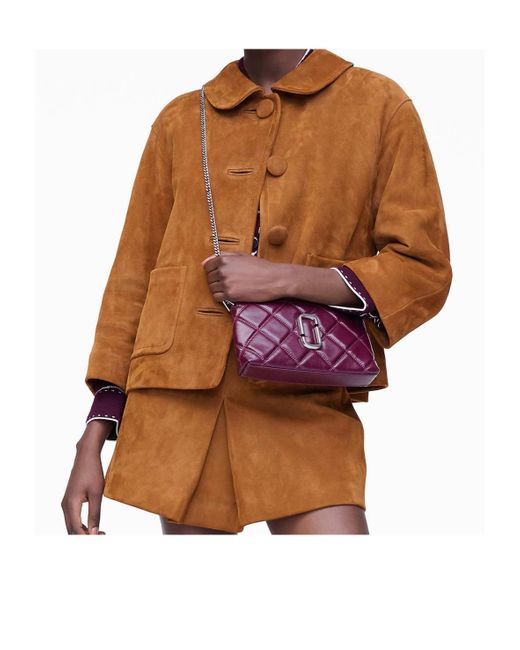 Marc Jacobs Purple Quilted Shoulder Bag