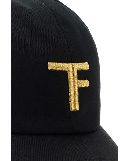 Tom Ford Black Logo-Embroidered Baseball Cap for men