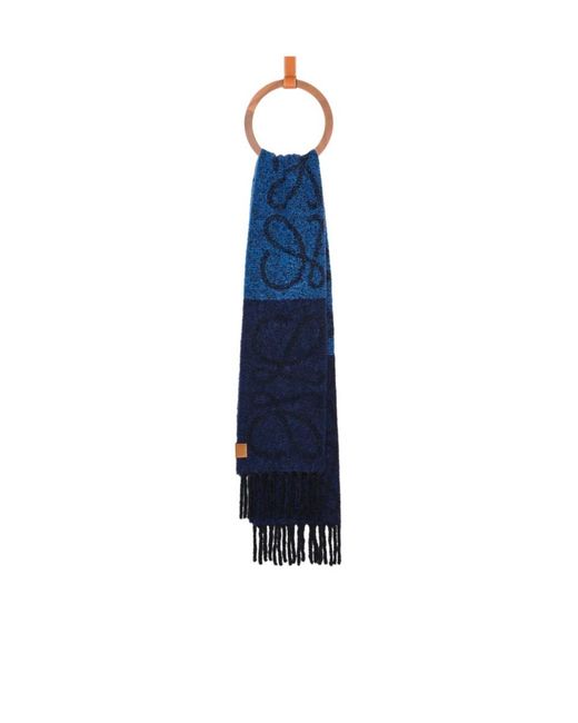 Loewe Blue Anagram Scarf