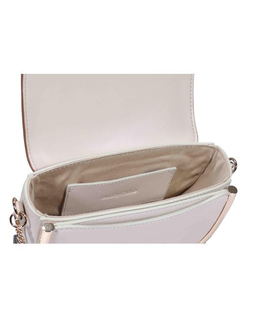 See By Chloé White Logo Chain Shoulder Bag