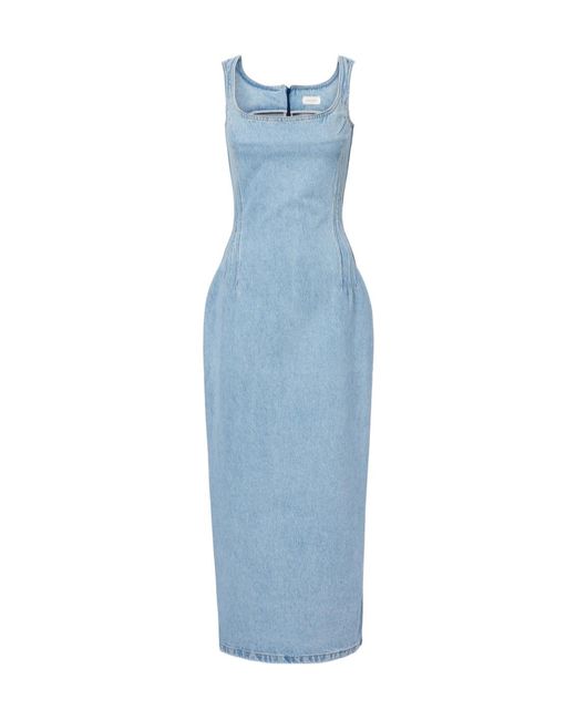 Magda Butrym Blue Denim Midi Dress
