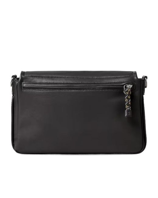 Fendi Black Flux Buckle Messenger Bag for men