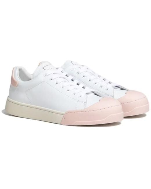 Marni White Dada Bumper Low-Top Casual Shoes
