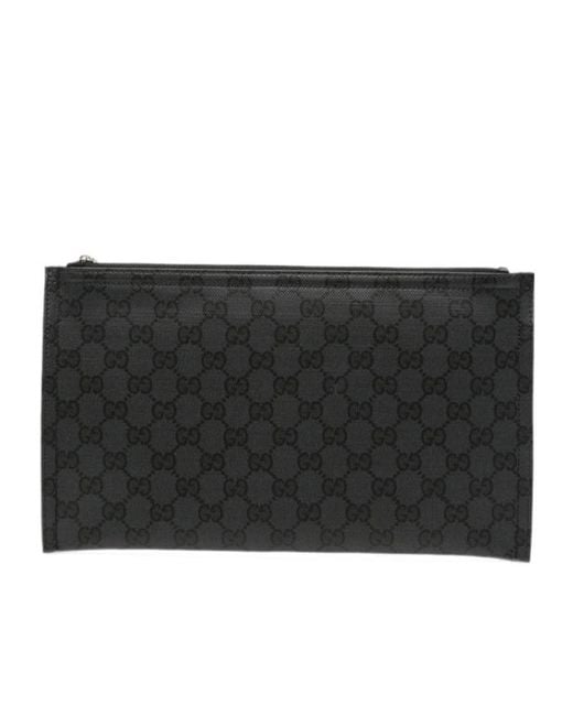 Gucci Black Zipper Clutch for men
