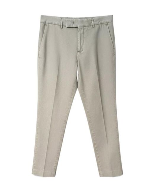Pt Pantaloni Gray Belt Loop Trousers for men