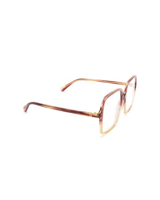 Gucci Multicolor Eyewear Oversized Square Frame Glasses