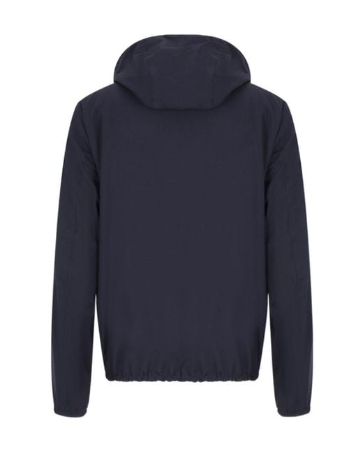 Herno Blue Reversible Hooded Jacket for men