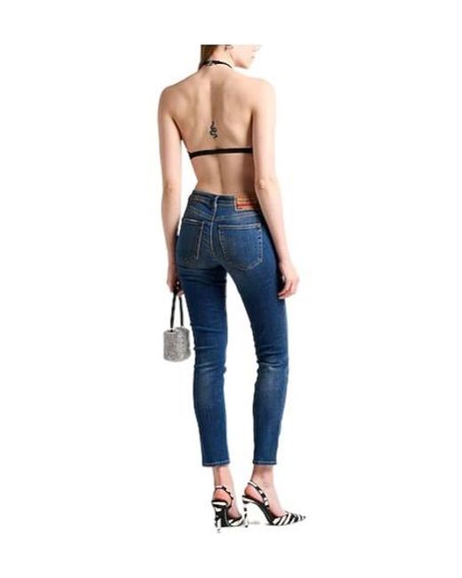 DIESEL Blue Dark Wash Stretch Jeans