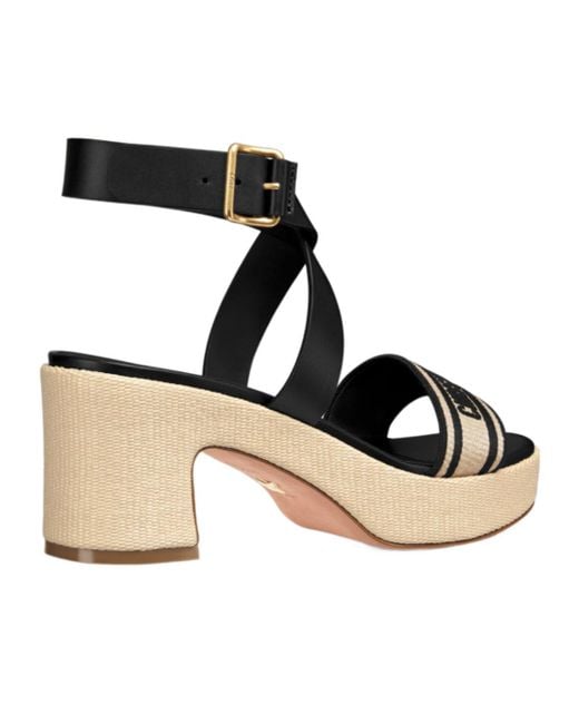 Dior Black Dway Heeled Sandal