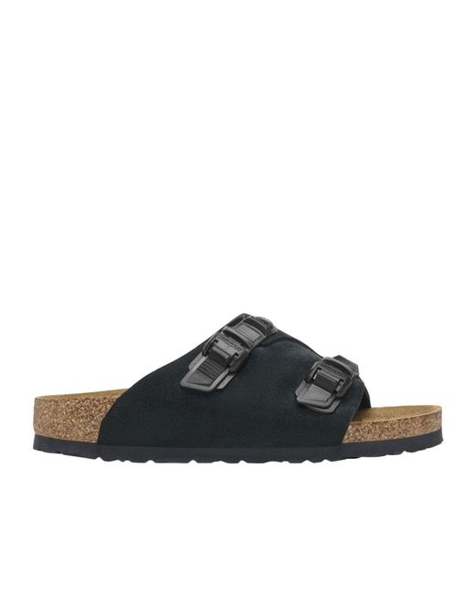 Birkenstock Black Zürich Tech Buckle Detailed Sandals for men