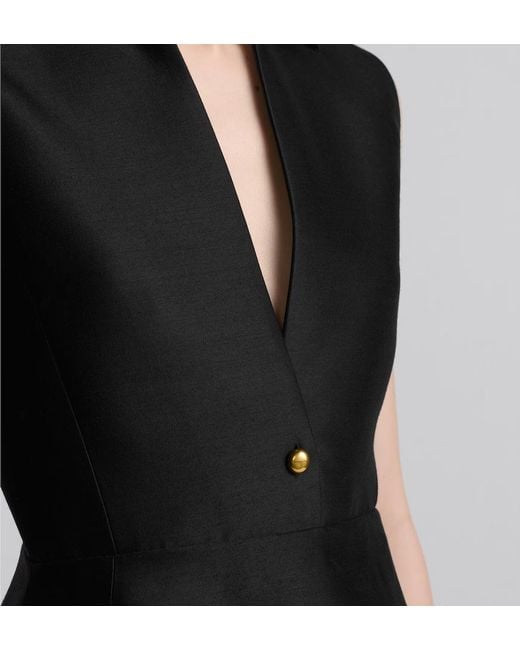 Dior Black Belted Mid-Length Dress