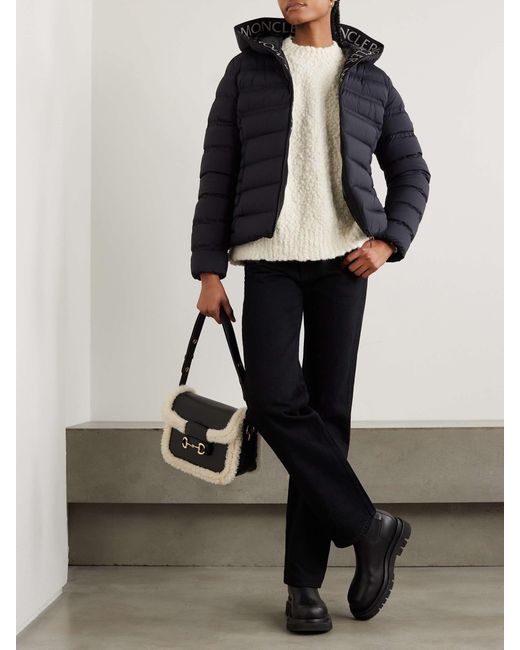 Moncler Black Long-Sleeved Down Jacket