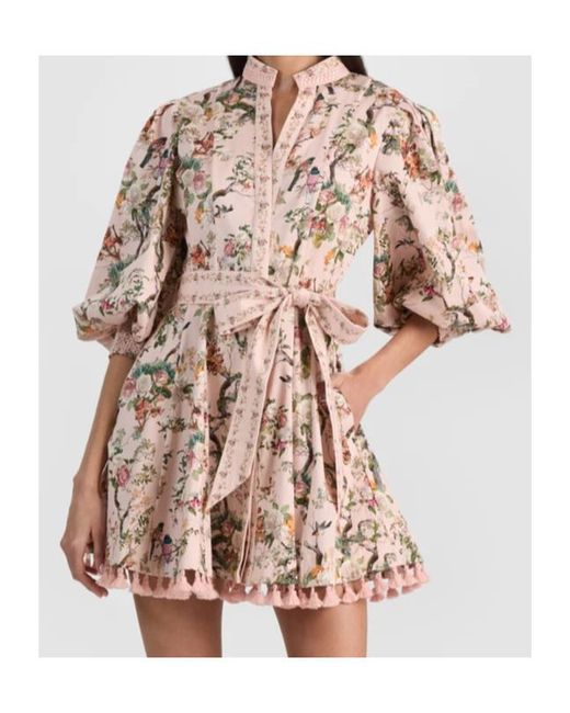 Alice + Olivia Multicolor Alice Olivia Lucy Mini Shirt Dress