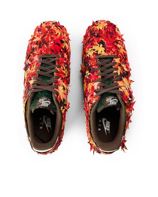 Nike Red Colorful Leaf Casual Shoes for men