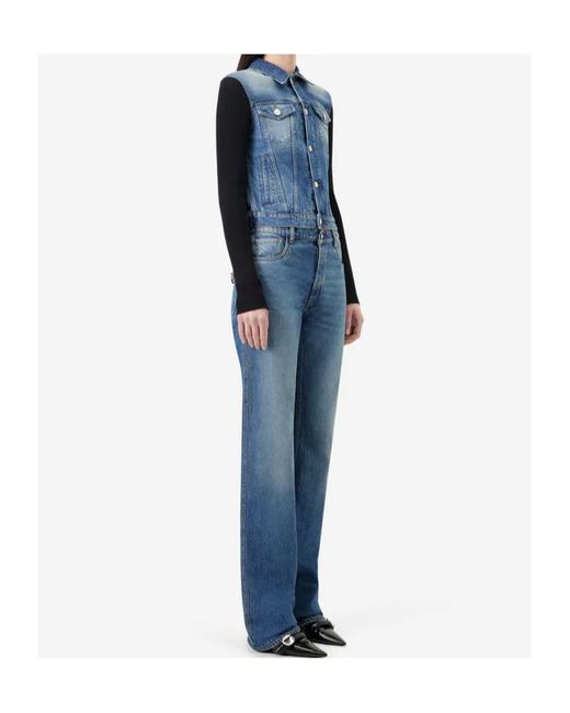 Coperni Blue Patchwork Denim Jacket