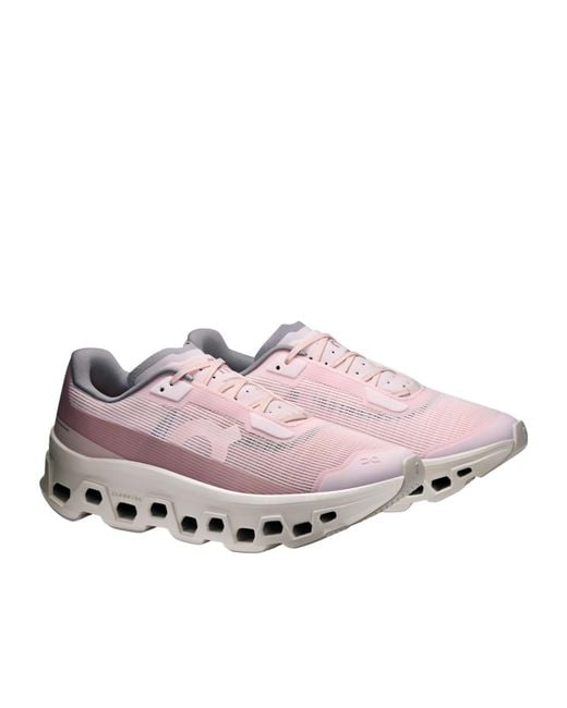 On Shoes Pink Cloudmonster Void