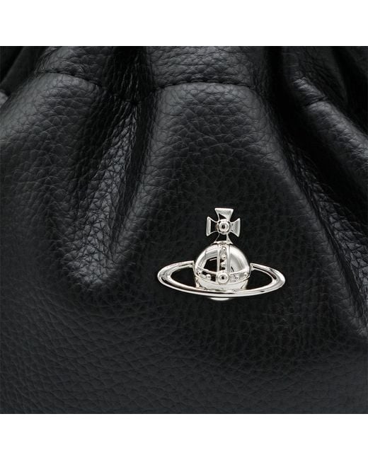 Vivienne Westwood Black Logo Plaque Tote Bag