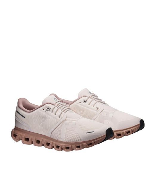 On Shoes Gray Cloud 6 Lace-Up Sneakers