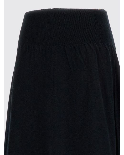 Extreme Cashmere Black Flared Skirt