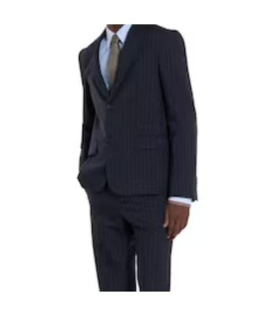 Gucci Blue Single-Breast Pinstripe Wool Jacket for men
