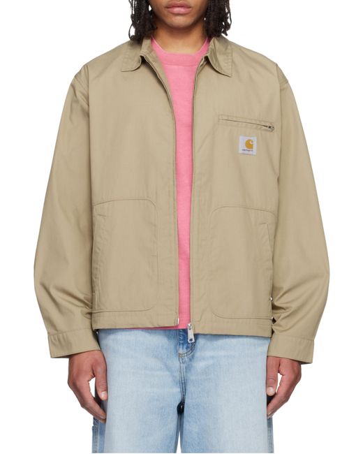 Carhartt Natural Postal Zip Overshirt Jacket for men
