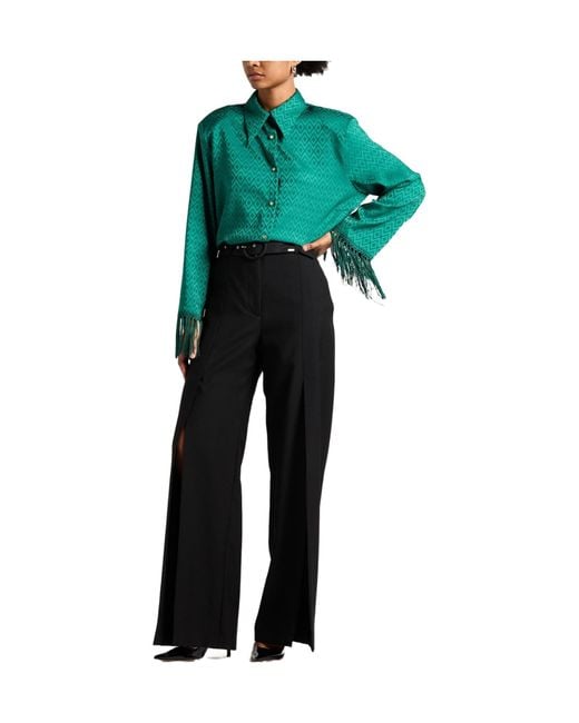 Burberry Black Loose-Fitting Trousers