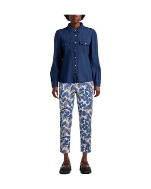 Weekend by Maxmara Blue Casual Trousers