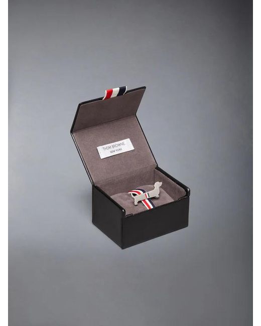 Thom Browne White Puppy Tie Clip for men